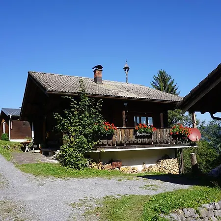 Ferienwohnungen im Blockhaus Metzler Schwarzenberg im Bregenzerwald Exterior foto
